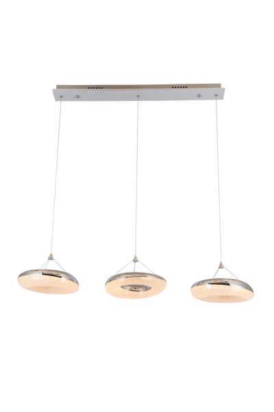 Mobius Series B 3 Lamp Chandelier - Rectangular Base